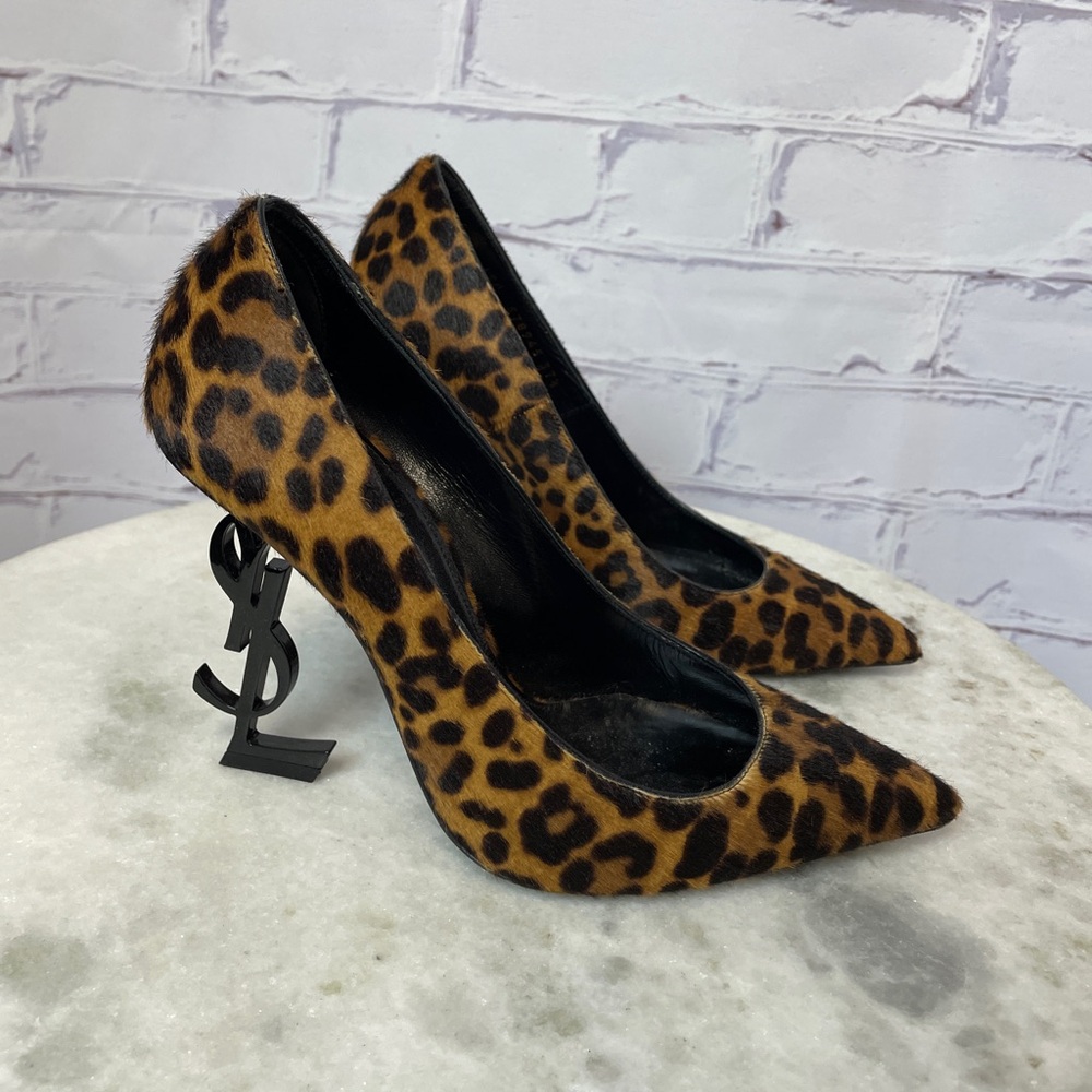 Saint Laurent Leopard Print Heels